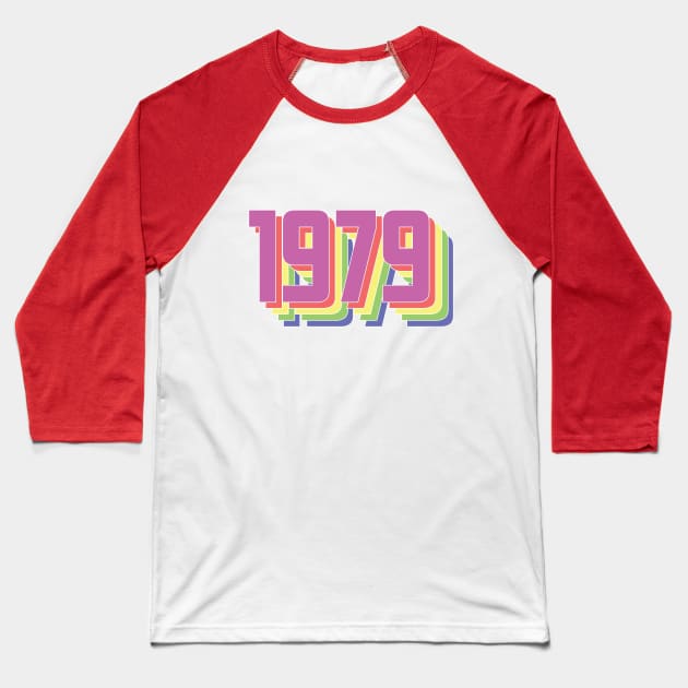 1979 Retro Design Baseball T-Shirt by MTB Design Co